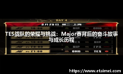 TES战队的荣耀与挑战：Major赛背后的奋斗故事与成长历程
